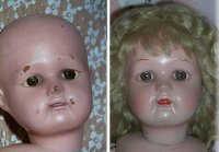 Schoenhut - Facial restoration, and light art work touch up